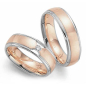 Preview: Eheringe Weißgold und Rotgold 052087 65