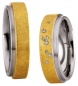 Preview: Trendige Trauringe Edelstahl und 585 Gelbgold P5118570