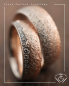 Preview: Besondere Mondlicht Trauringe mit Hammerschlag aus 585 Gold
