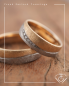 Preview: Eismatt Eheringe aus 375 Weissgold und Apricotgold