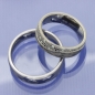 Preview: Eheringe aus 585 Graugold & Carbon mit Brillanten | Edle Ringe für stilvolle Paare