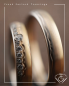 Preview: Exklusive Bicolor-Trauringe aus 585 Weißgold, Elfenbeingold und Gelbgold