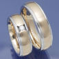 Preview: Eheringe Weißgold und Rotgold 052087 65