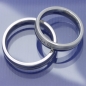 Preview: Edelstahl Trauringe Verlobungsringe mit Brillanten P2052653