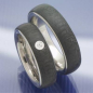 Preview: Eheringe aus Edelstahl und Carbon P7111996