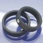 Preview: Eheringe aus Carbon mit Edelstahl Fassung P7111999