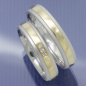 Preview: Eheringe Trauringe aus 585 Gelb und Weißgold P9293145