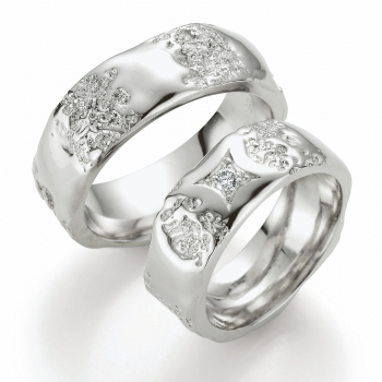 Exquisite 585 Weissgold Ringe für die ewige Verbundenheit