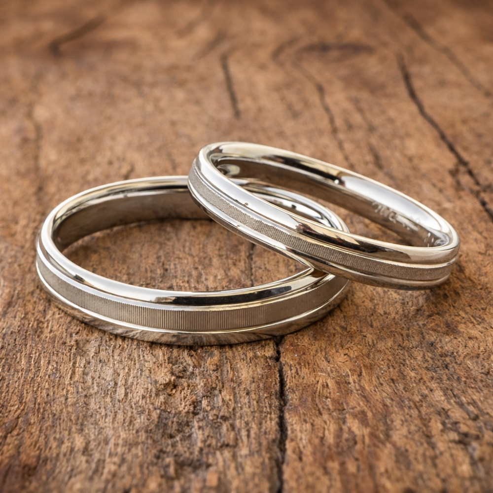 Preview: Twinkles Trauringe aus 375 Weißgold – modern, leicht und voller Glanz