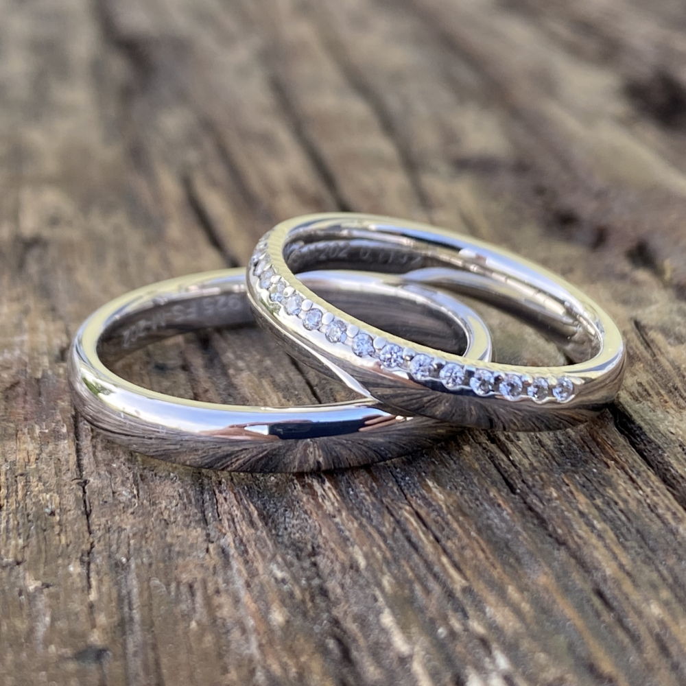 Preview: schmale Haselnuss Eheringe