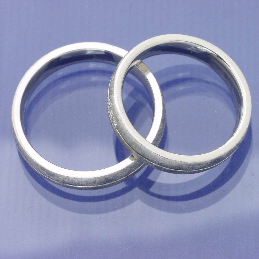 Preview: Verlobungsringe | Partnerringe aus Edelstahl mit Brillanten P3154473