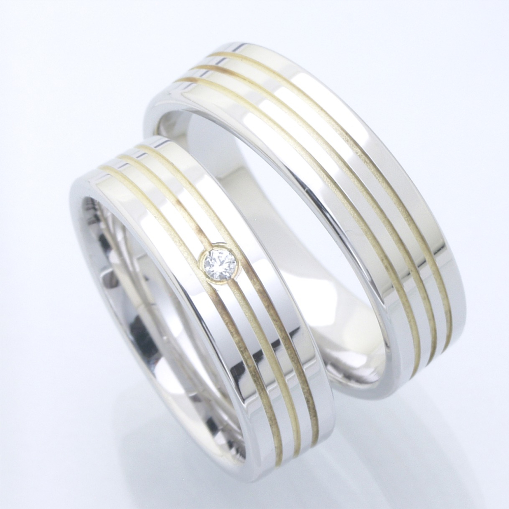 Preview: Silber Trauringe vergoldet P4043514