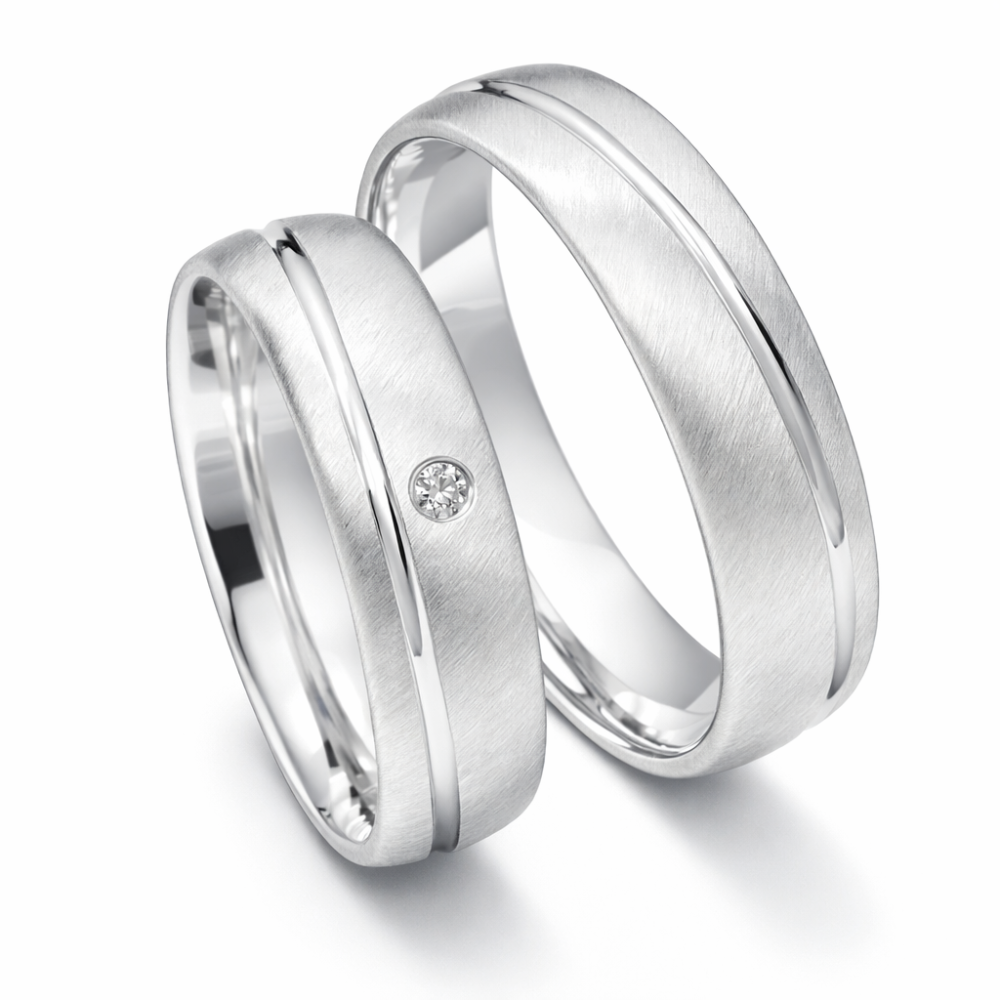 Stilvolle Verlobungsringe aus Silber - auch als Freundschafts- und Trauringe tragbar