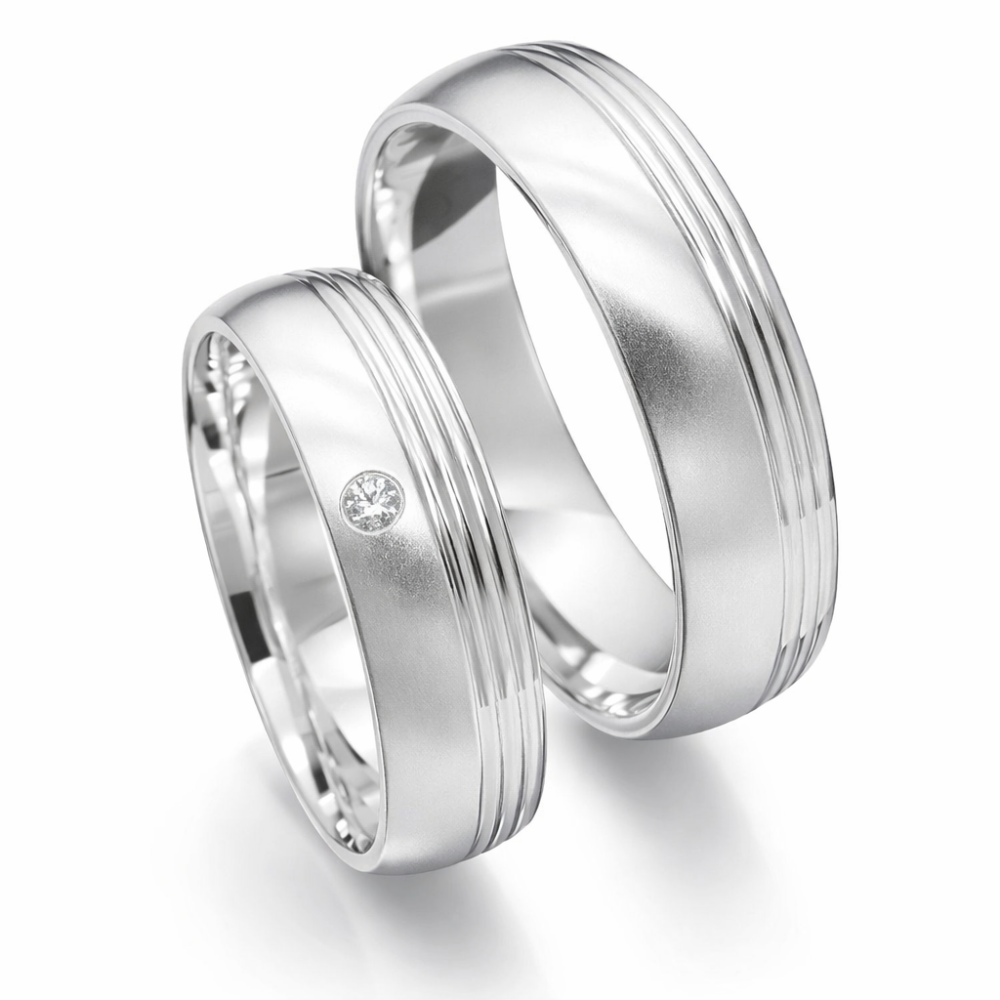 Verlobungsringe Freundschaftsringe 925 Silber mit Zirkonia P6216771