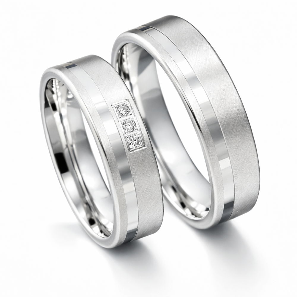 Verlobungsringe Freundschaftsringe 925 Silber mit Zirkonia P6226782