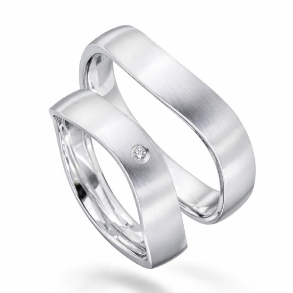 Freundschaftsringe Verlobungsringe aus 925 Silber mit Zirkonia