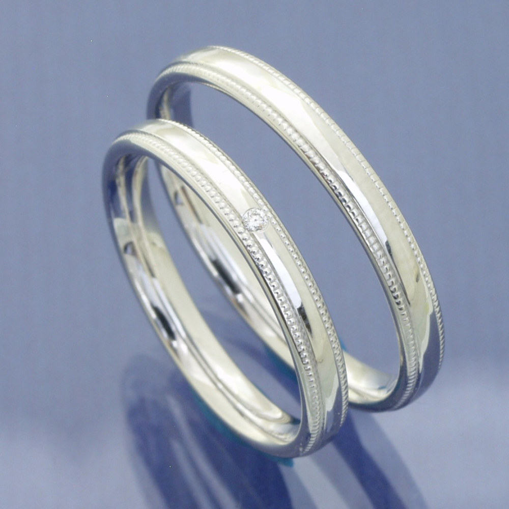 Trauringe aus 585 Weißgold – klassisch, filigran & elegant