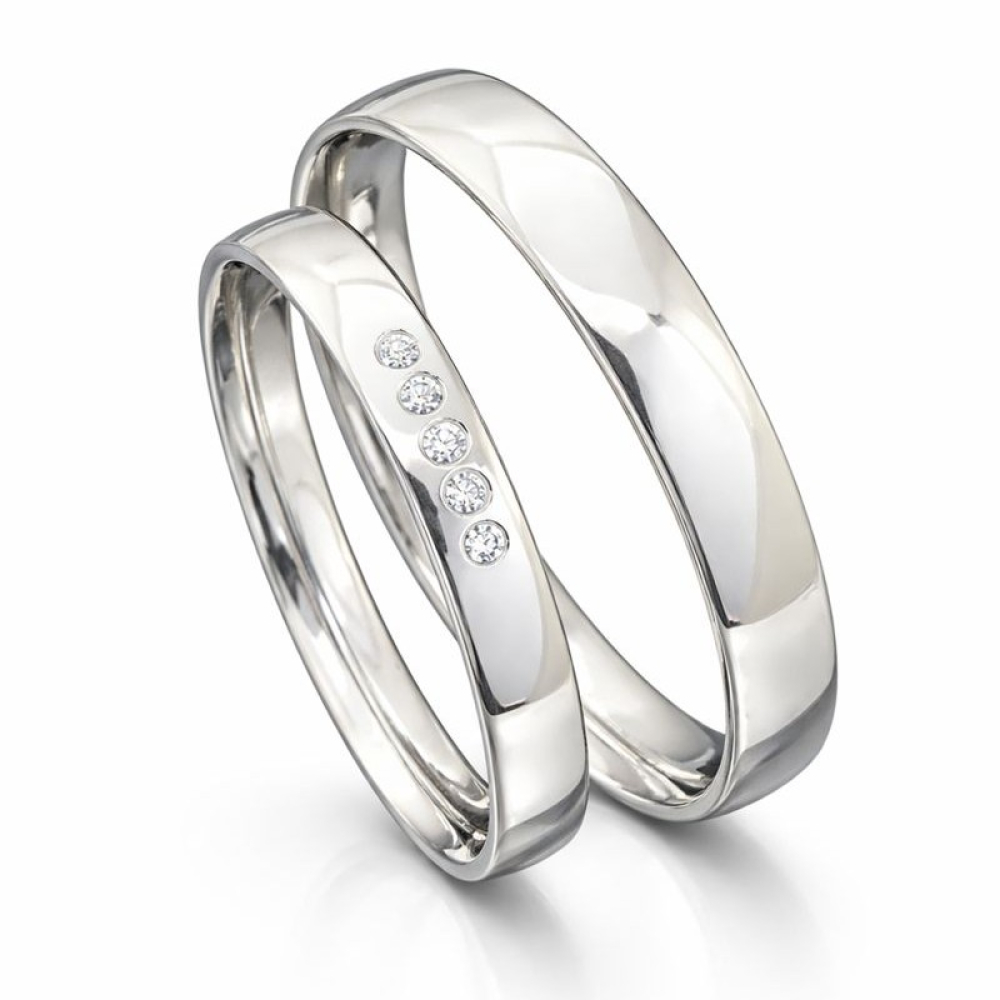 Elegante Palladis Trauringe aus 333 Palladium – zeitlos & modern