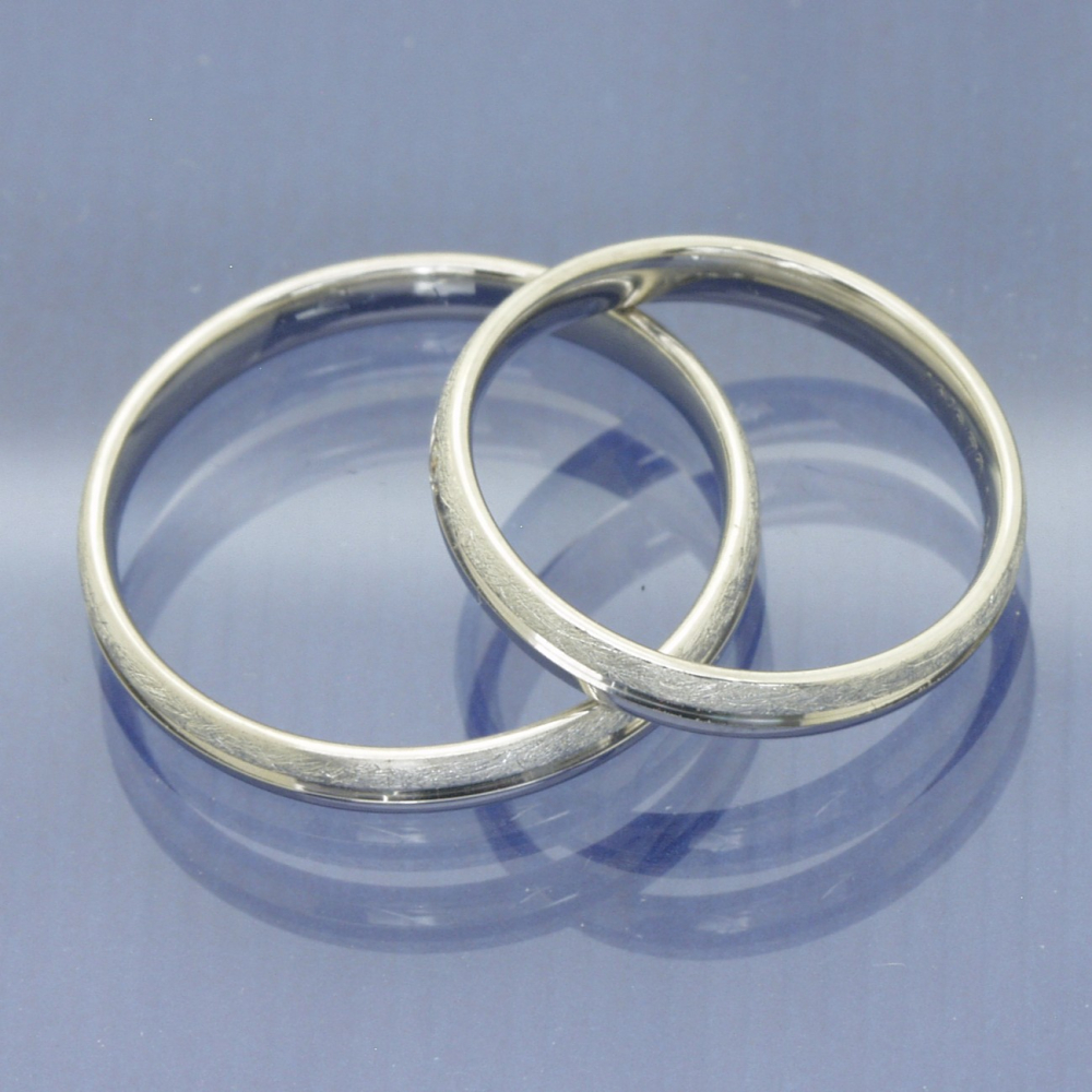 Preview: Palladis Trauringe aus 333 Palladium – harmonisches Spiel aus Matt und Glanz