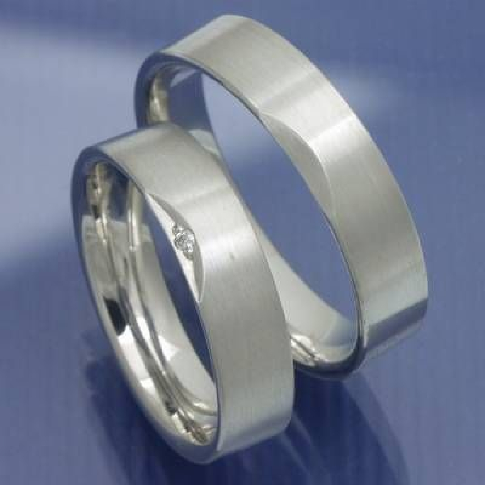 Trauringe aus 585 Weissgold Spirit of Love P1049791