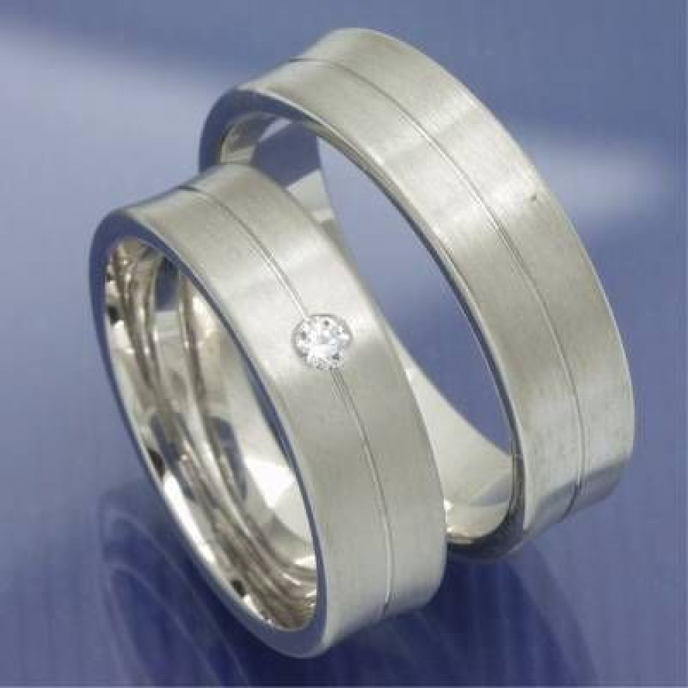 Eheringe Trauringe aus 585 Weissgold Spirit of Love P1049811