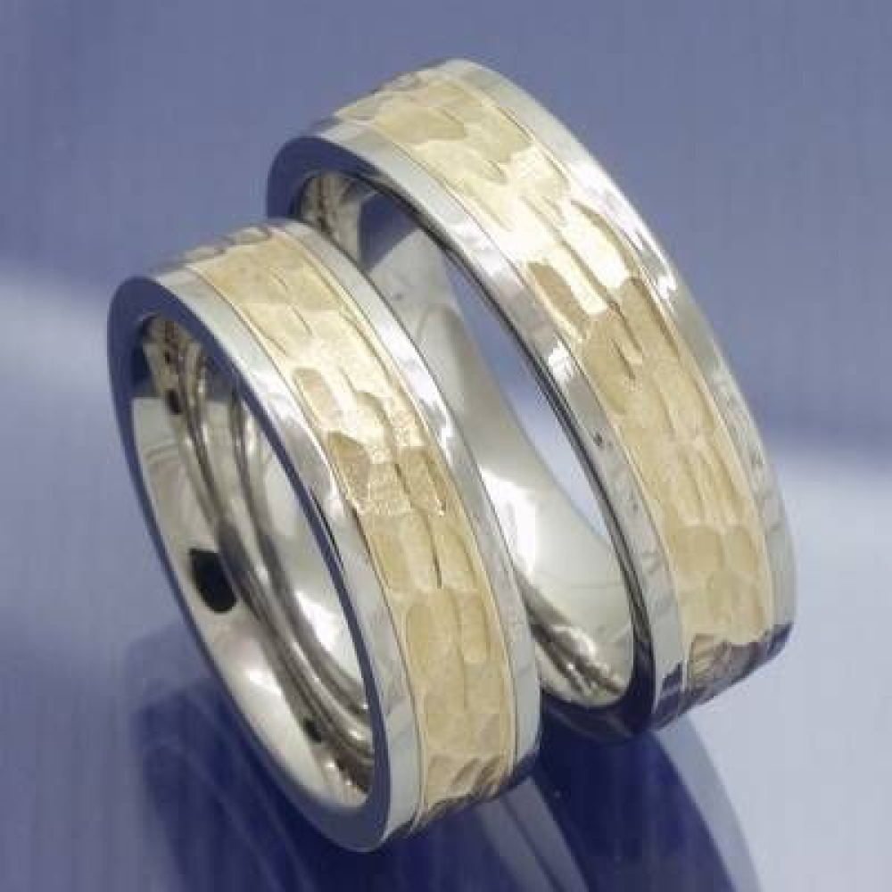 Edelstahl Gold Trauringe - Steel/Gold Sade P2271660