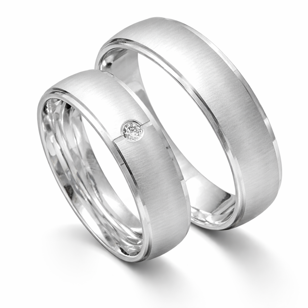 Silber Freundschaftsringe Verlobungsringe - Camille P4088457