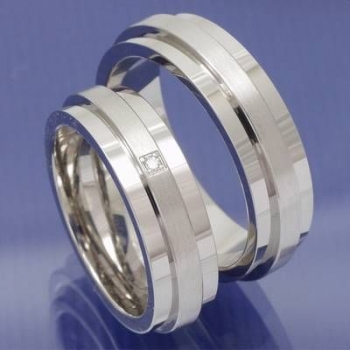 Verlobungsringe und Trauringe 925 Silber mit Diamant P7087948