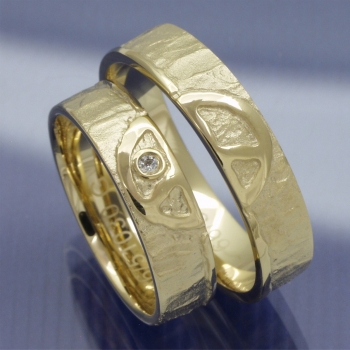 Trauringe 585 Gelbgold Peace