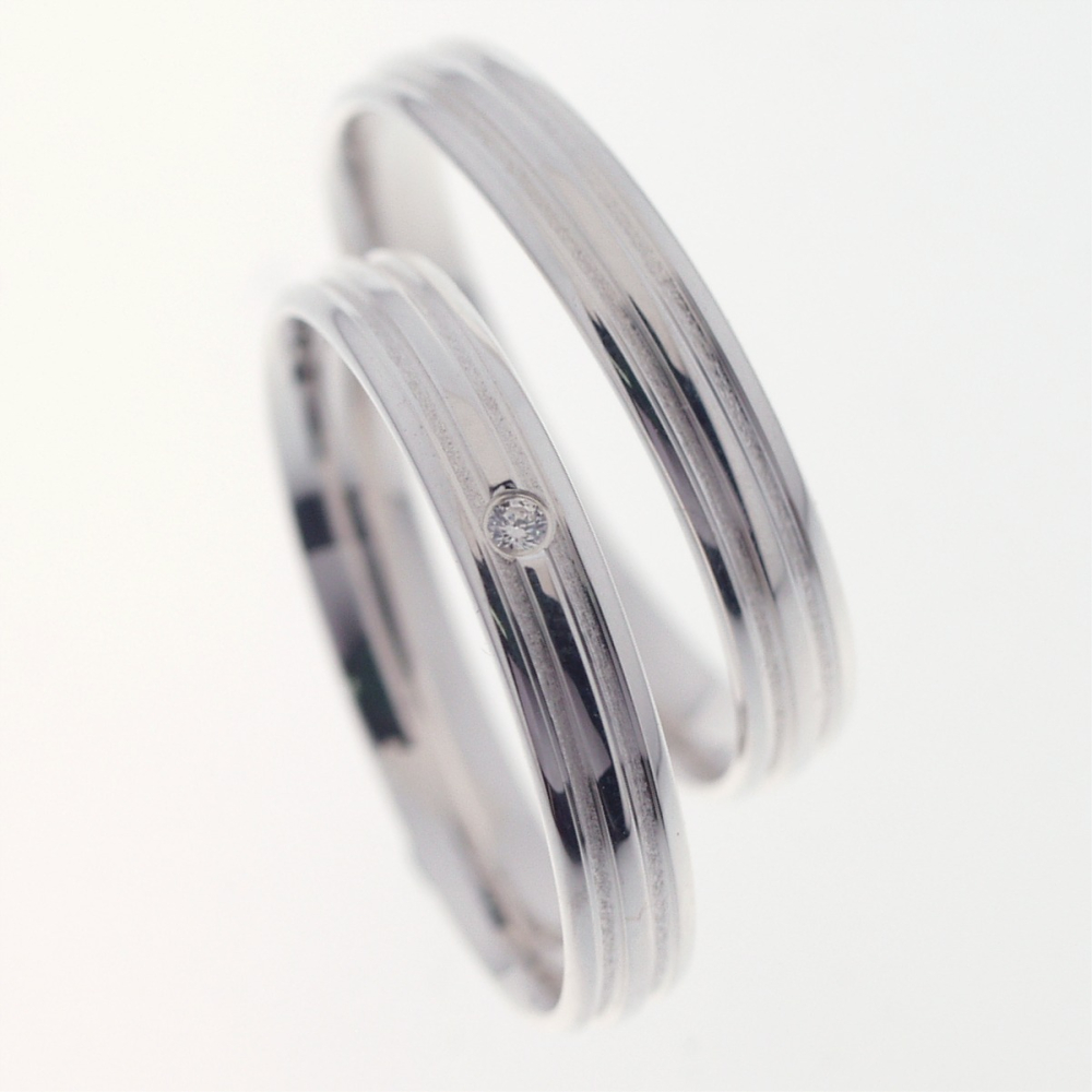 Preview: Silber Partnerringe Freundschaftsringe Modell Tiberio P7140293