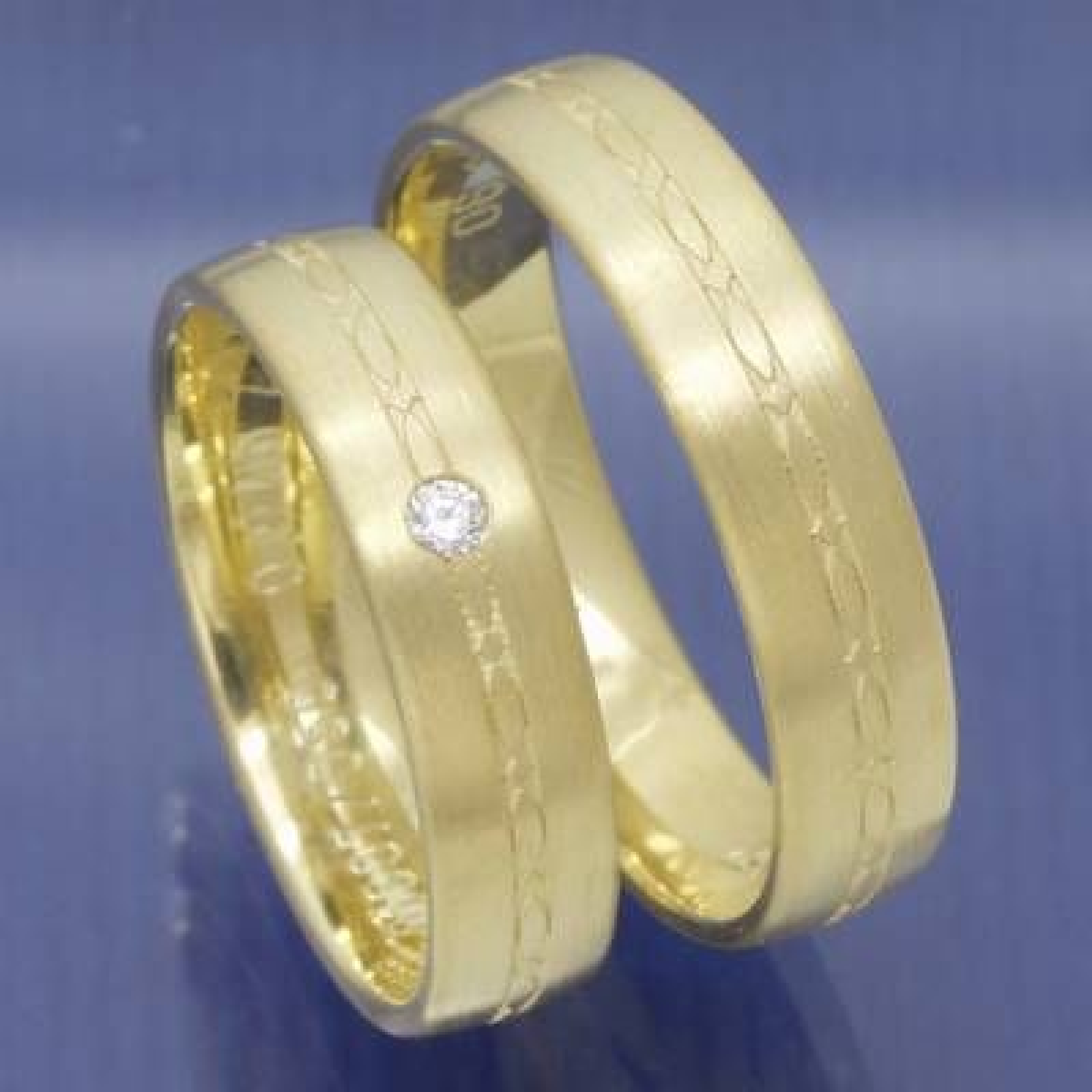 Gelbgold Partnerringe aus 585 Gold mit Brillant P1227366