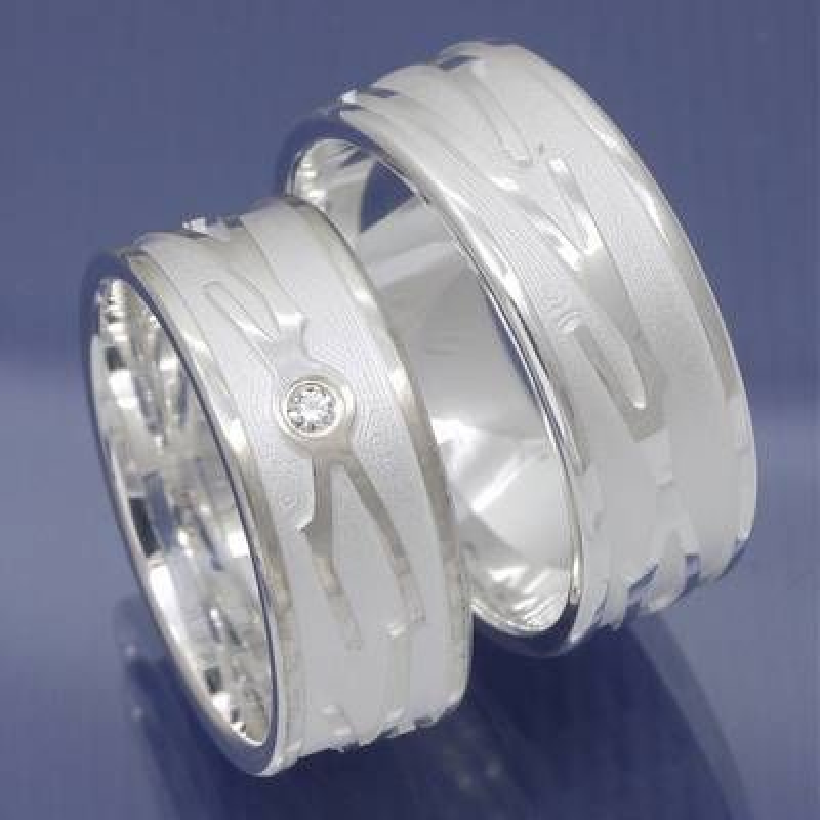 ausgefallene Partnerringe Freundschaftsringe aus 925 Silber P3057586