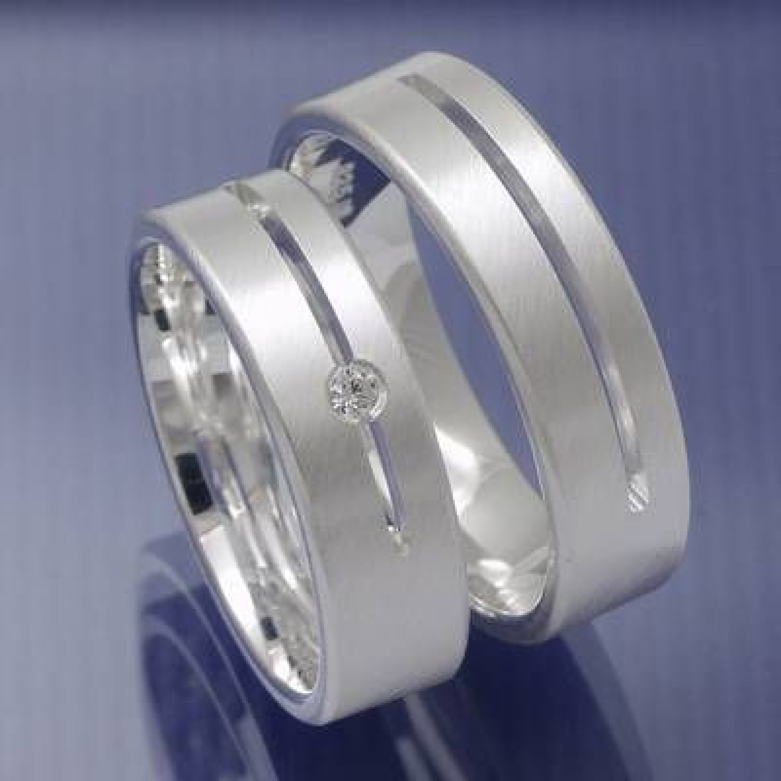 Silber Freundschaftsringe Verlobungsringe / Modell Denise