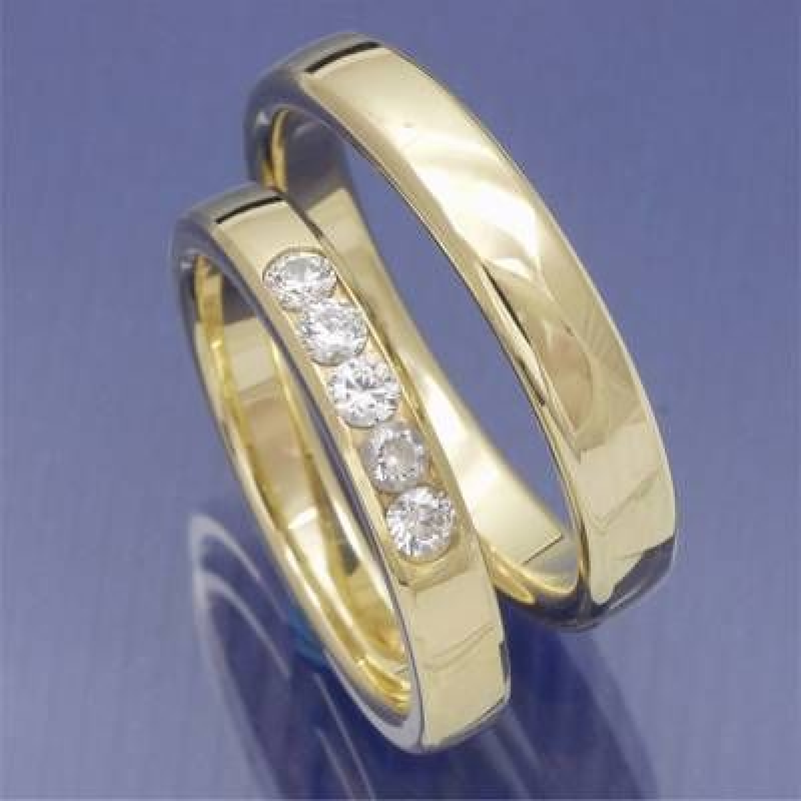 Brillant Partnerringe aus 585 Gelbgold P6107856