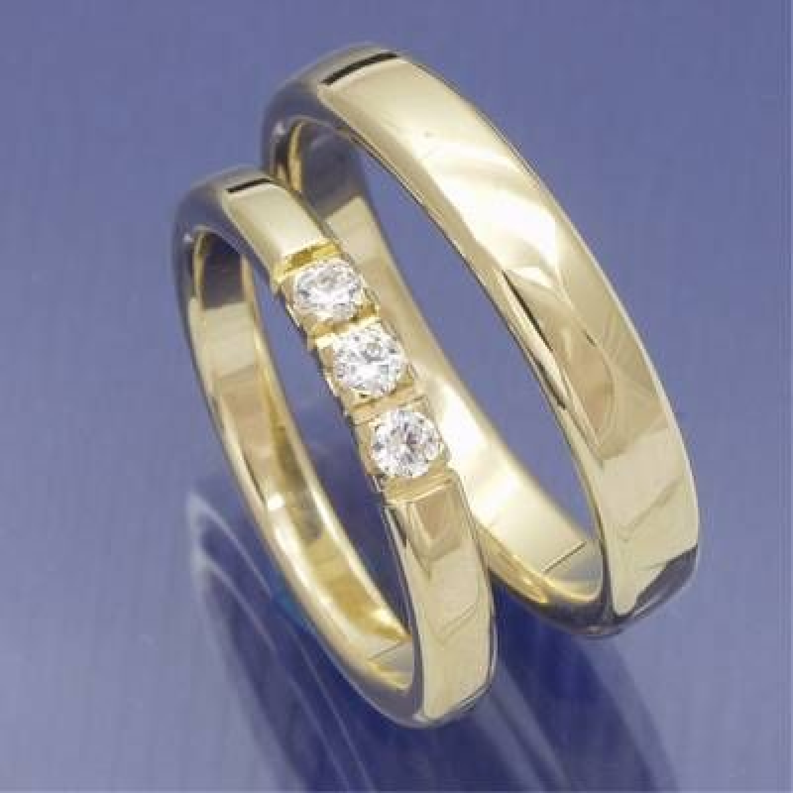 Brillant Partnerringe aus 585 Gelbgold mit Brillanten P6107857