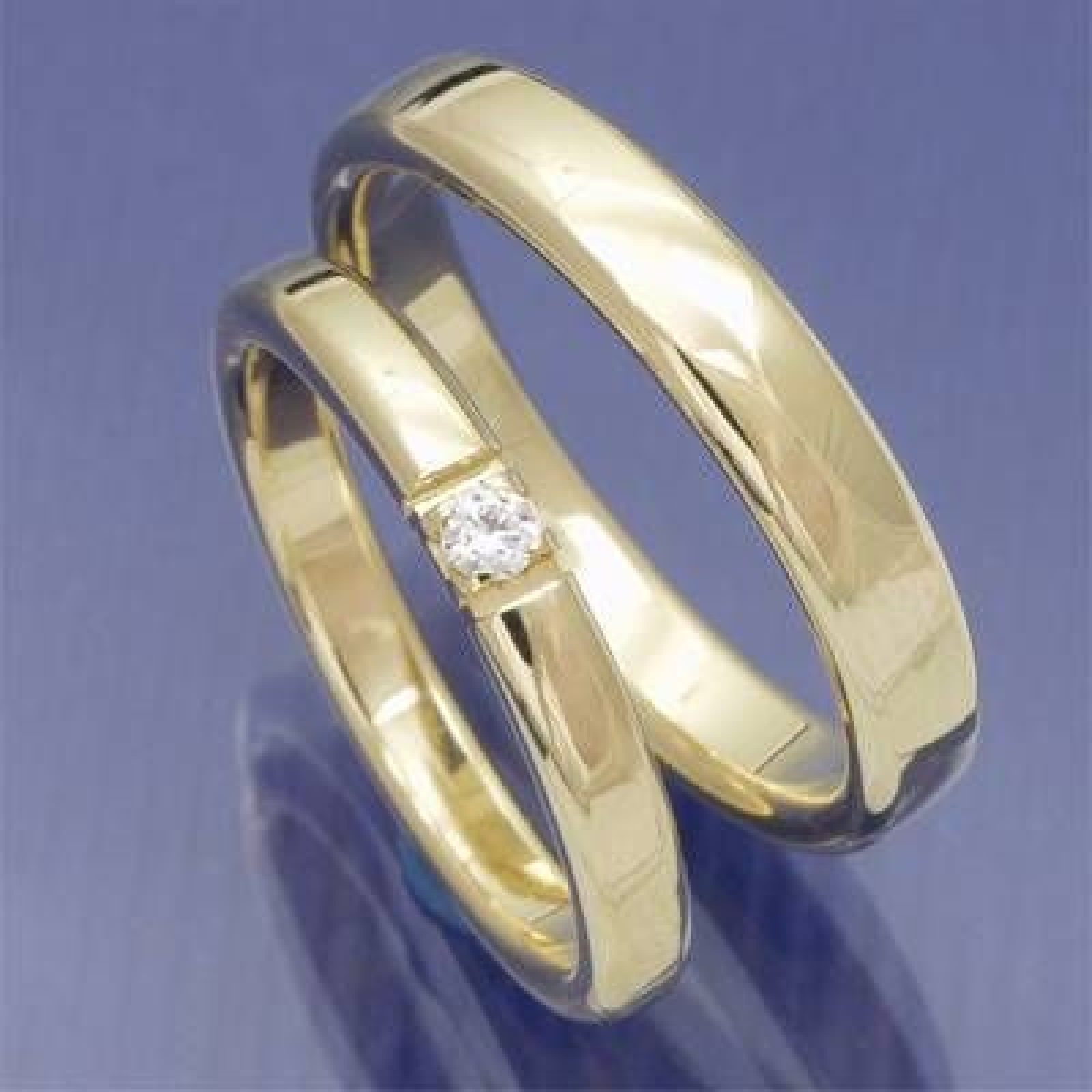 PKlassische Partnerringe aus 585 Gelbgold mit Brillant 6107858