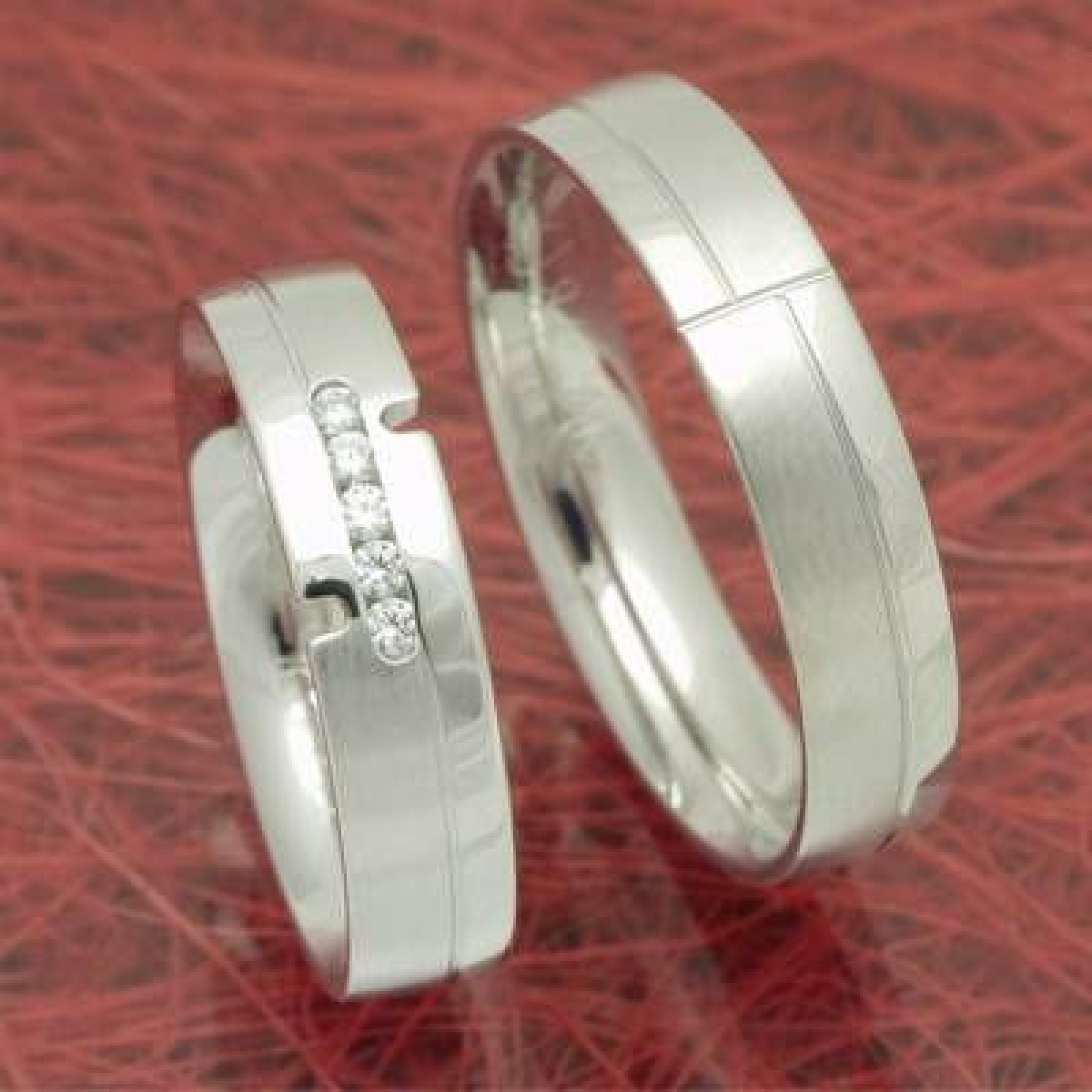 Trauringe aus 585 Weißgold p6255651