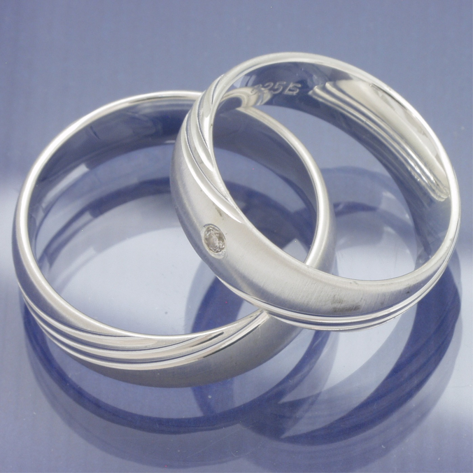 Verlobungsringe aus 925 Silber mit Zirkonia P7112004