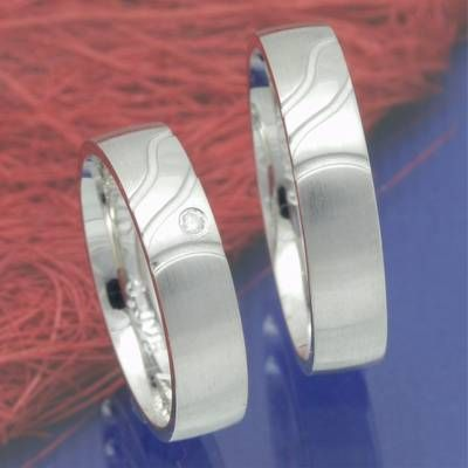 Eheringe, Trauringe aus 585 Weißgold F0615385