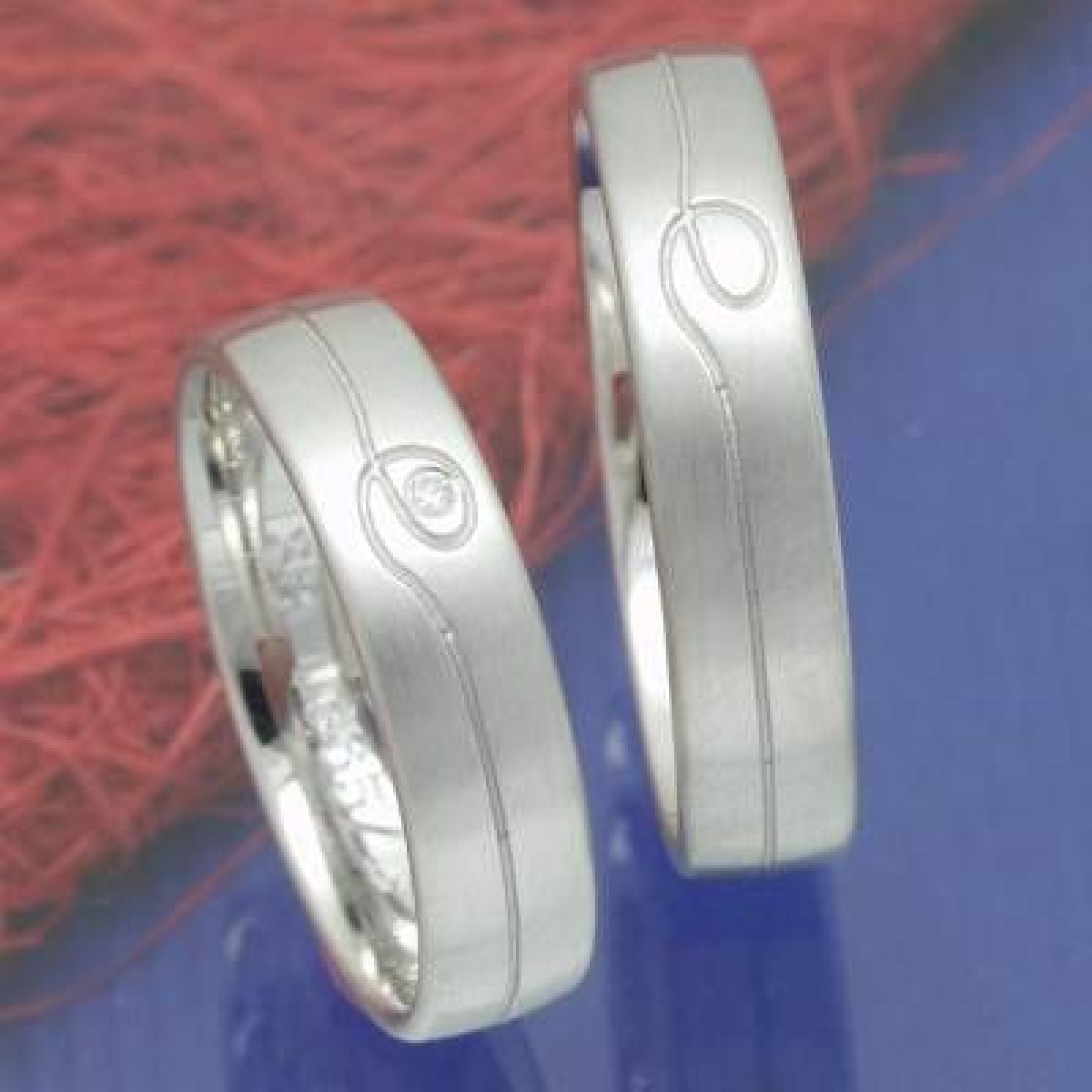 Eheringe Trauringe aus 585 Weißgold F0616655