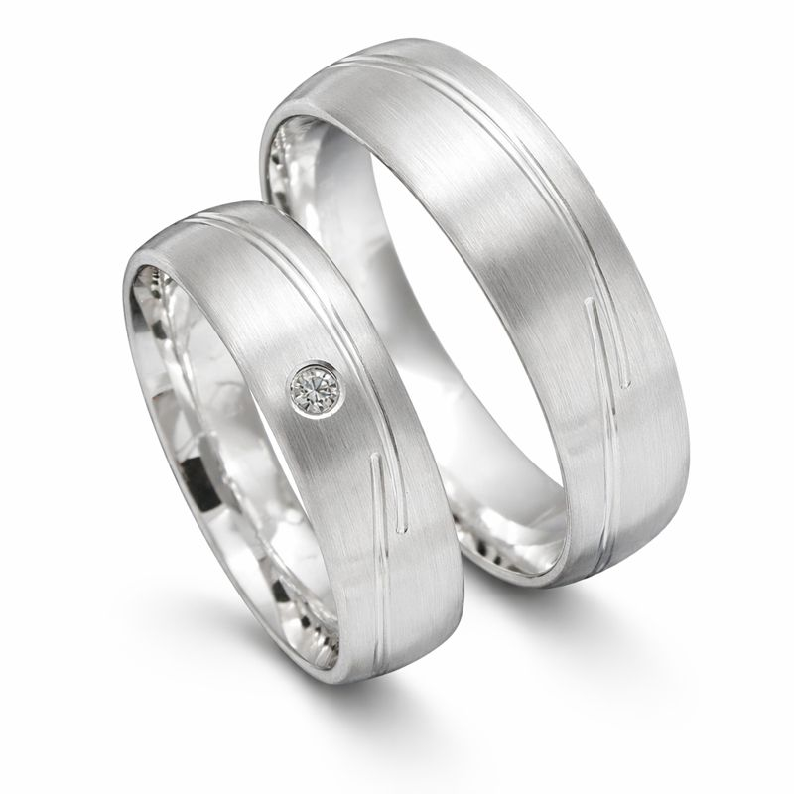 Verlobungsringe aus 925 Silber mit Zirkonia P7112011