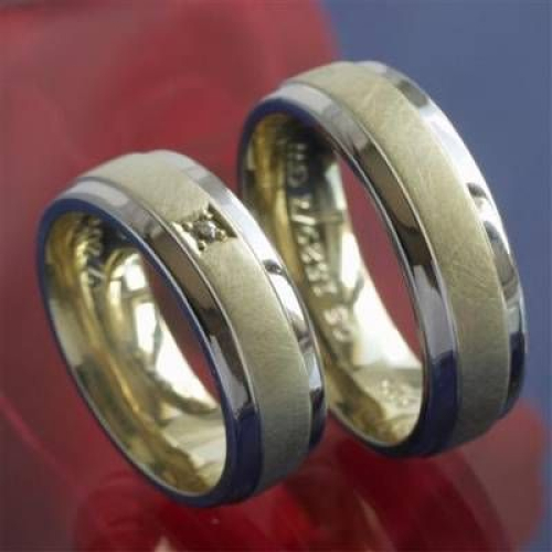 Eheringe Trauringe aus 585 Gelb und Weißgold 3815297