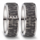 Partnerringe aus Titan und Carbon T52546
