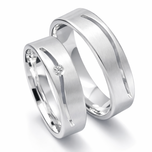 Silber Freundschaftsringe Verlobungsringe / Modell Ozeana