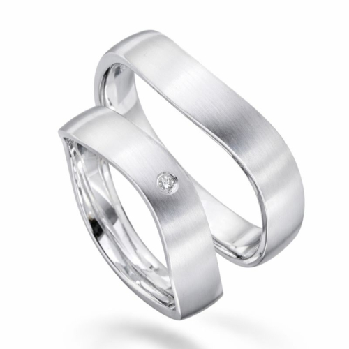 Freundschaftsringe Verlobungsringe aus 925 Silber mit Zirkonia