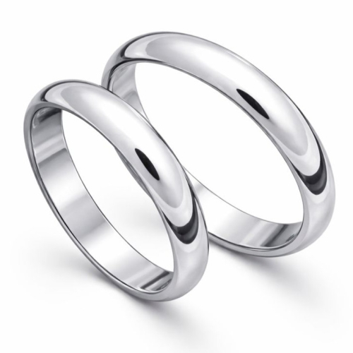 Schlichte Silber Trauringe