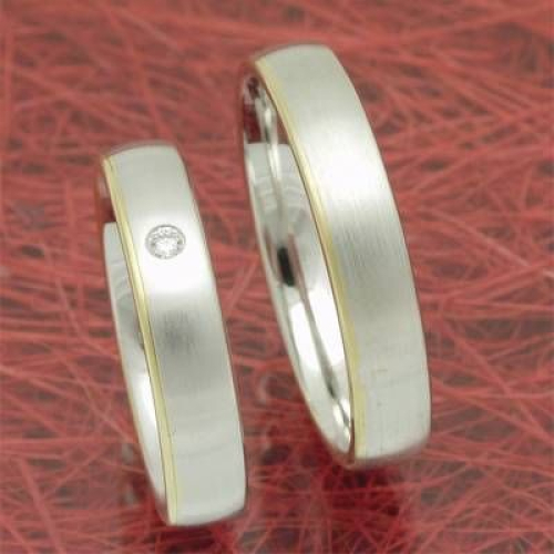 Trauringe Verlobungsringe aus 585 Gelb und Weißgold p6255658