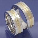 Bicolor Verlobungsringe und Trauringe 925 Silber mit Diamant P7087943