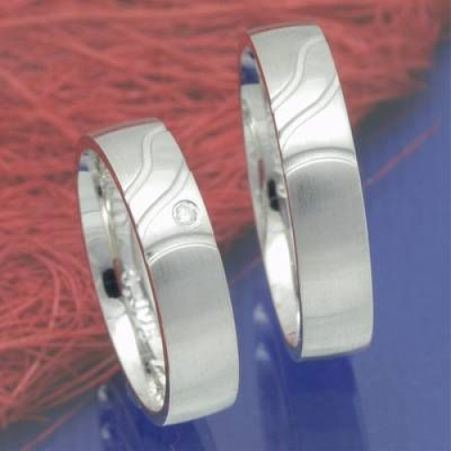 Eheringe, Trauringe aus 585 Weißgold F0615385